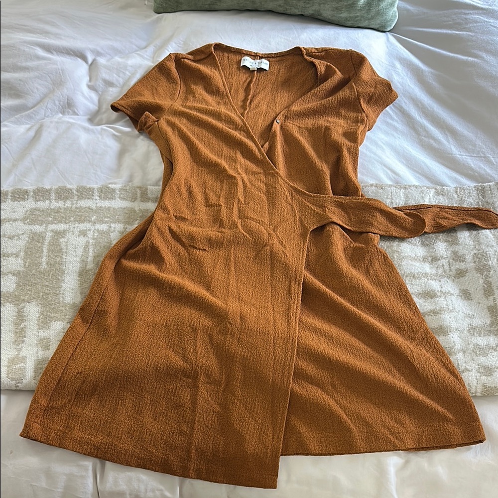 Madewell Rust Mini Wrap Dress BUNDLE FOR $4